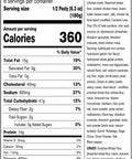 Nutrition Facts and ingredients label for Lehto's Chicken Pasties.